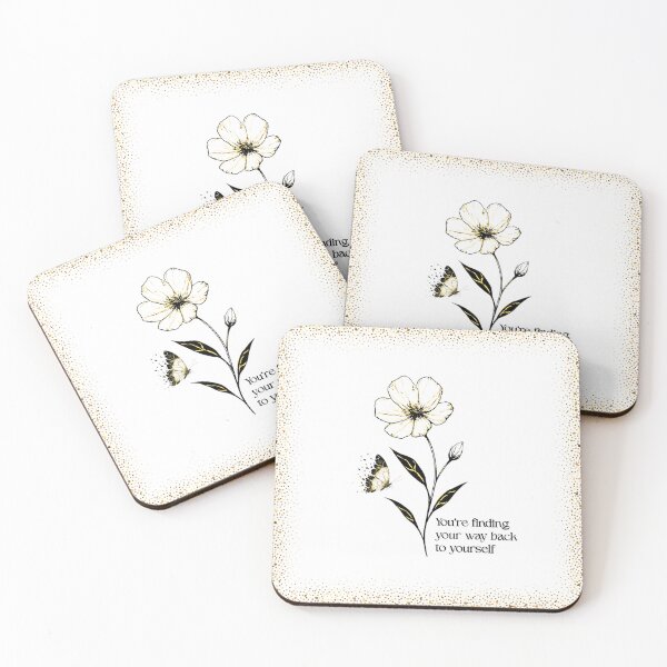 Item preview, Self Discovery Kintsugi Butterfly Healing Quote designed and sold by Timeless Muse.