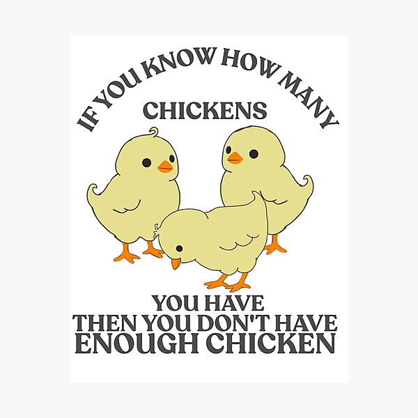 Item preview, To many chicken  designed and sold by TaraPen.