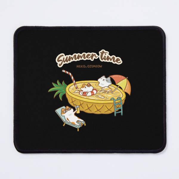 Item preview, Pineapple Pool Cute Kawaii Cat Summer Vacation Design designed and sold by Nekoojimeo.