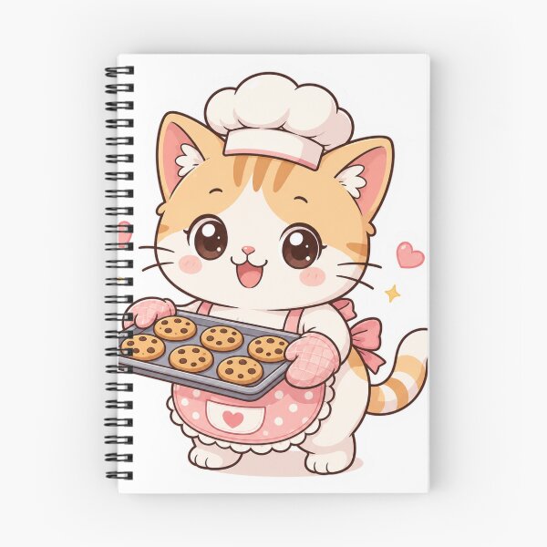 Item preview, Cute Cat – Kitten Chef Baking Cookies designed and sold by Vexorask.