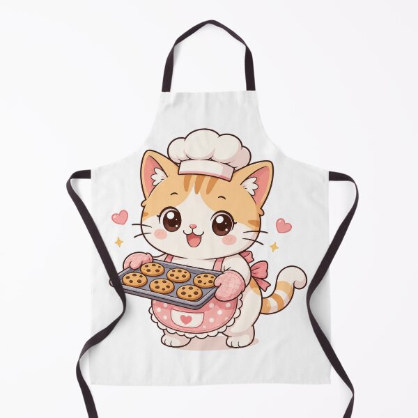 Item preview, Cute Cat – Kitten Chef Baking Cookies designed and sold by Vexorask.