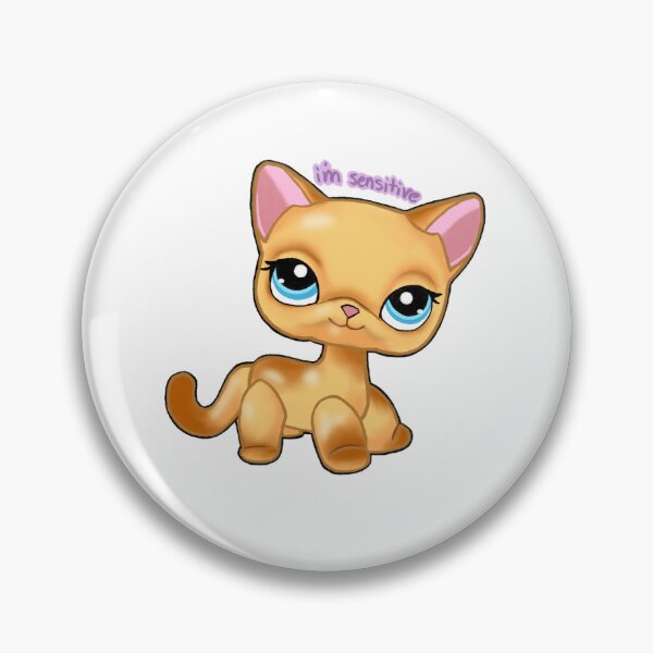 Item preview, Lps Cat I’m sensitive sticker designed and sold by AbsurdSketch.