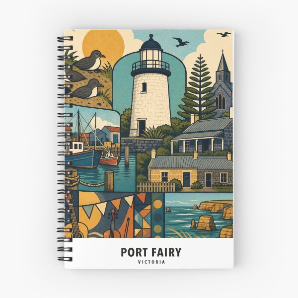 Item preview, Port Fairy Lighthouse Harbour and Folk Music designed and sold by Print My Town.
