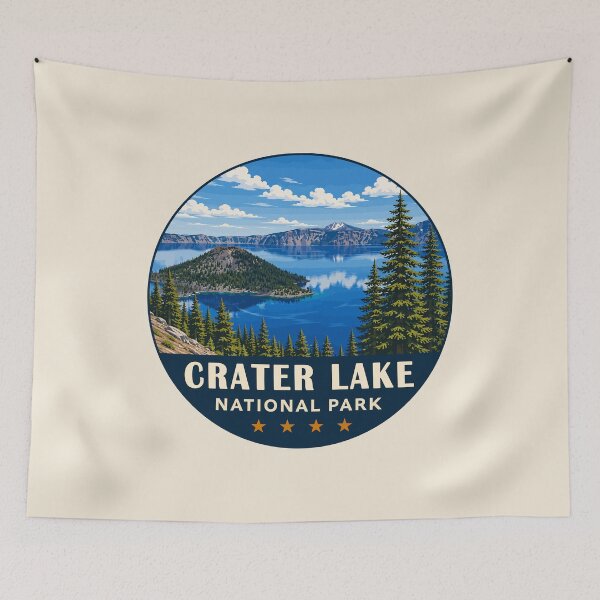 Item preview, Crater Lake National Park Orego Retro Design designed and sold by Gideon Emmerich.