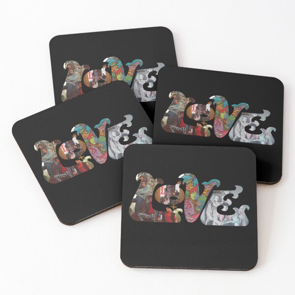 Item preview, Psychedelic Wavy Text Band Collage designed and sold by NormallStudio.