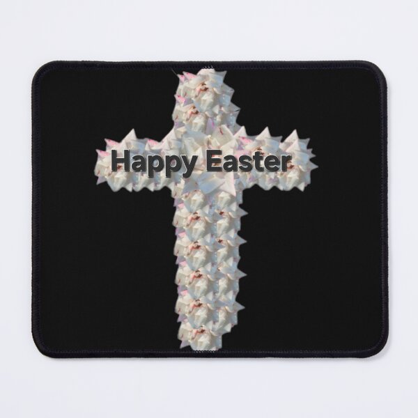 Item preview, Happy Easter white rose cross designed and sold by gracehopelove.
