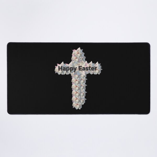 Item preview, Happy Easter white rose cross designed and sold by gracehopelove.
