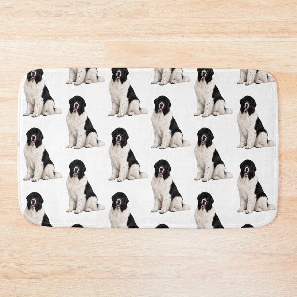 Item preview, Newfoundland Dog Black and White designed and sold by BackgroundND.