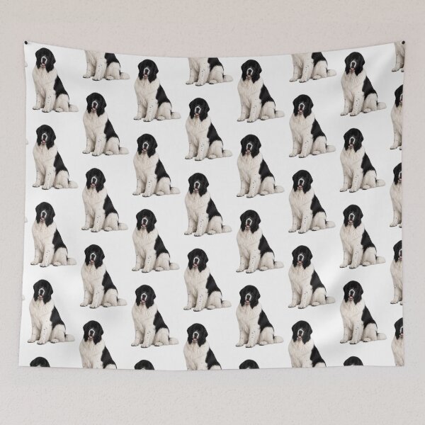 Item preview, Newfoundland Dog Black and White designed and sold by BackgroundND.