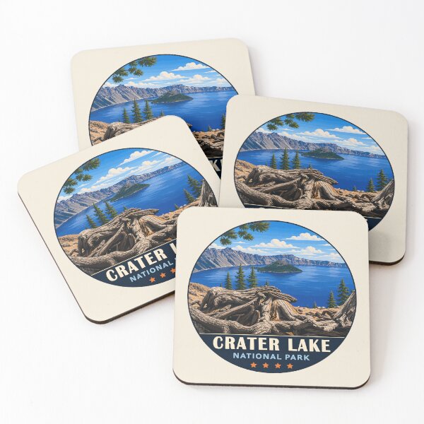 Item preview, Crater Lake National Park Orego Retro Design designed and sold by Gideon Emmerich.