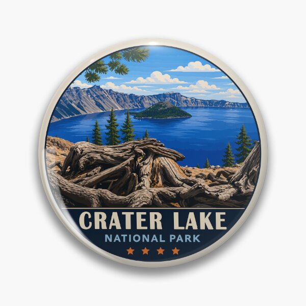 Item preview, Crater Lake National Park Orego Retro Design designed and sold by Gideon Emmerich.
