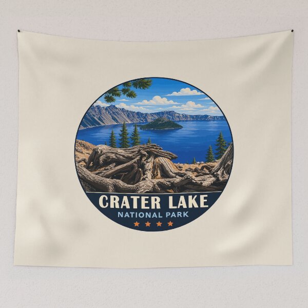 Item preview, Crater Lake National Park Orego Retro Design designed and sold by Gideon Emmerich.