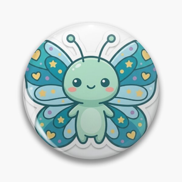 Item preview, Cute Kawaii Butterfly Sticker | Anime Style Chibi Insect Art | Laptop Sticker | Gift for Nature Lovers designed and sold by Chipkooo.