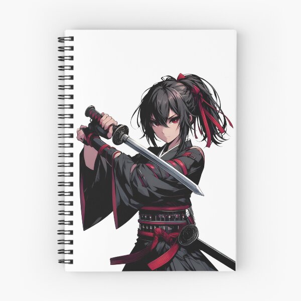 Item preview, Anime Epic Japanese Samurai Warrior – Female Katana Fighter Aesthetic Design designed and sold by Lag-Threads.