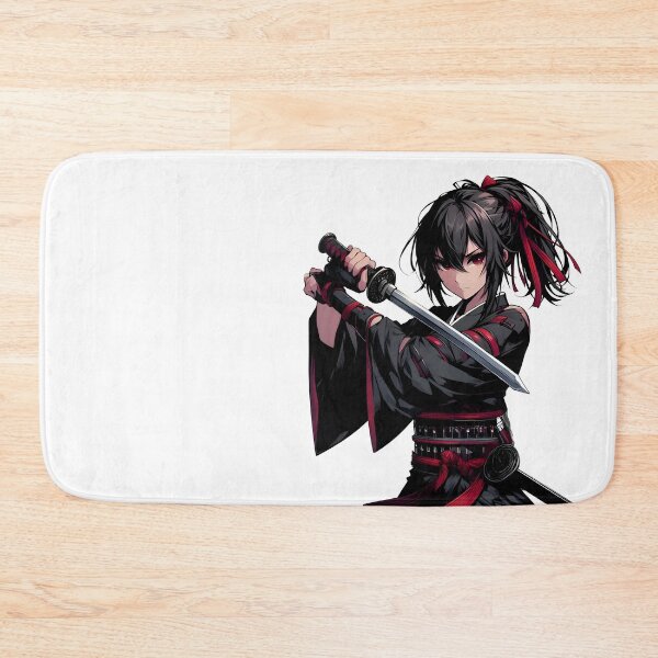 Item preview, Anime Epic Japanese Samurai Warrior – Female Katana Fighter Aesthetic Design designed and sold by Lag-Threads.
