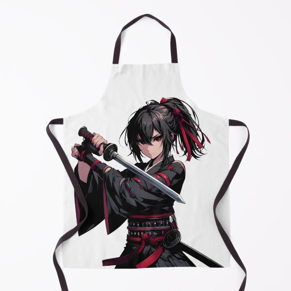 Item preview, Anime Epic Japanese Samurai Warrior – Female Katana Fighter Aesthetic Design designed and sold by Lag-Threads.