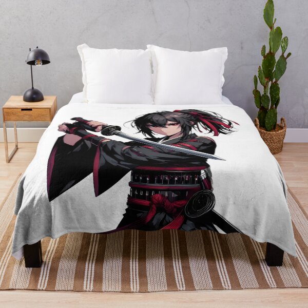 Item preview, Anime Epic Japanese Samurai Warrior – Female Katana Fighter Aesthetic Design designed and sold by Lag-Threads.
