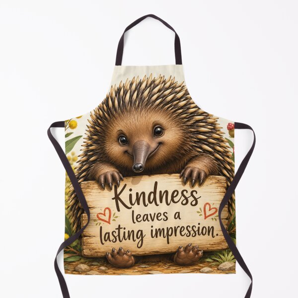 Item preview, Kindness Leaves a Lasting Impression Echidna designed and sold by AnimalMarvels.