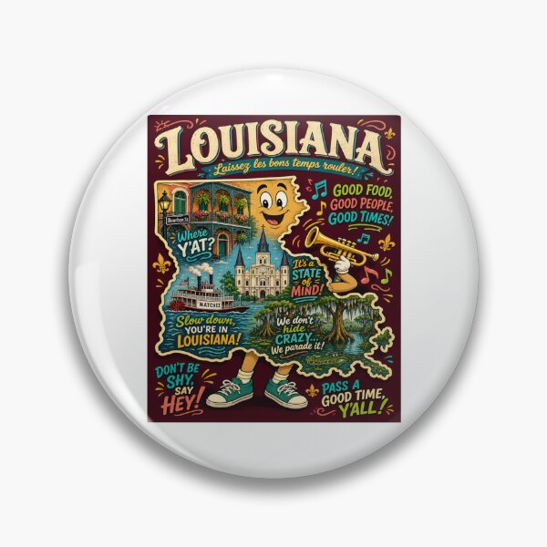 Item preview, Louisiana Livin designed and sold by 5PointsDigital.