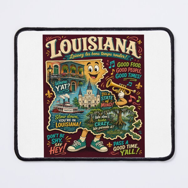Item preview, Louisiana Livin designed and sold by 5PointsDigital.
