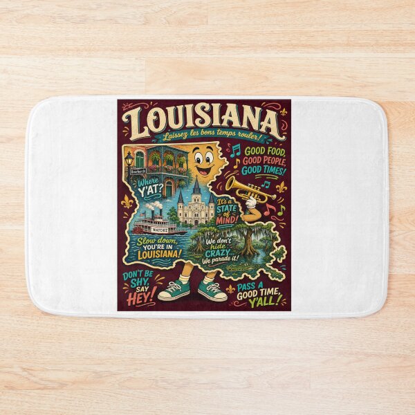 Item preview, Louisiana Livin designed and sold by 5PointsDigital.