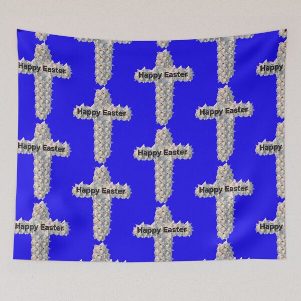 Item preview, Happy Easter white rose cross designed and sold by gracehopelove.
