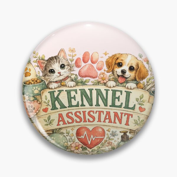 Item preview,     Vintage Watercolor Kennel Assistant Sticker designed and sold by Petals and pearls.