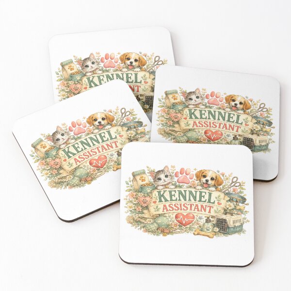 Item preview,     Vintage Watercolor Kennel Assistant Sticker designed and sold by Petals and pearls.