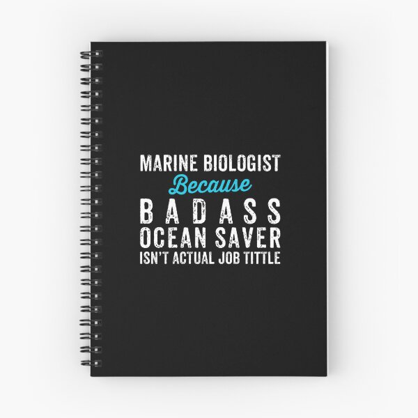 Item preview, Marine Biologist Because Badass Ocean Saver Ins't Official Job Tittle - Funny Marine Science Biology designed and sold by asyanavirgifa.