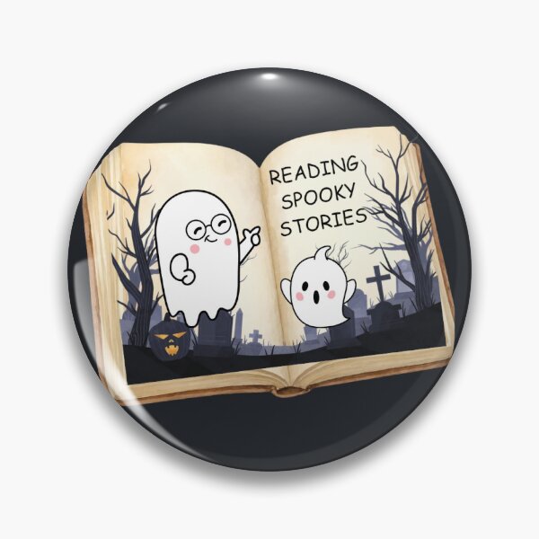 Item preview, Reading Spooky Stories Bookish Ghost Halloween Reader designed and sold by Akira Design Store.