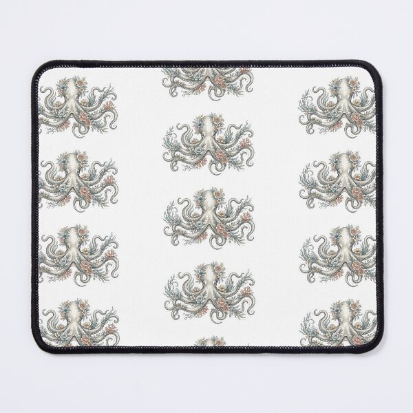 Item preview, Floral Octopus Boho Marine Art Watercolor Elegant designed and sold by AidaAviles.