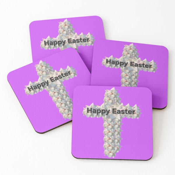 Item preview, Copy of Happy Easter white rose cross designed and sold by gracehopelove.