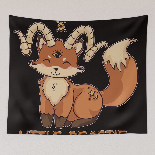 Item preview, Cute beastie fox designed and sold by Sketch Stew Studio.
