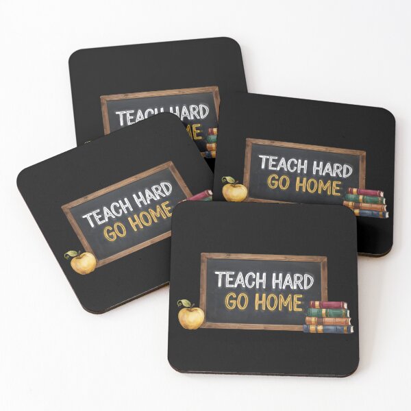 Item preview, Teach Hard Go Home Chalkboard Teacher, Back to School Teacher Gift designed and sold by Zizo-DR44.