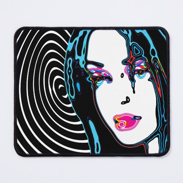 Item preview, Optical Pop Art Portrait of a Woman in Neon Colors designed and sold by cremedecolor.