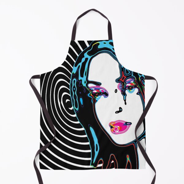 Item preview, Optical Pop Art Portrait of a Woman in Neon Colors designed and sold by cremedecolor.