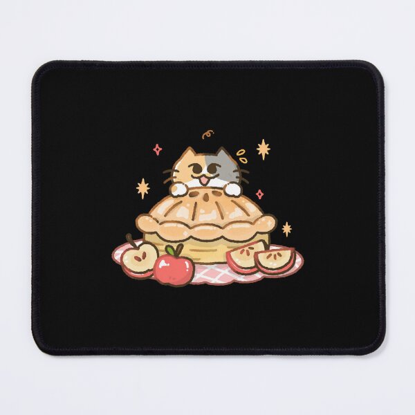 Item preview, Kawaii Cat Apple Pie Cute Cozy Dessert Illustration designed and sold by Doublettaedrawe.