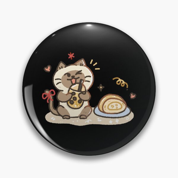 Item preview, Kawaii Cat Bubble Tea Cute Boba Drink Illustration designed and sold by Doublettaedrawe.