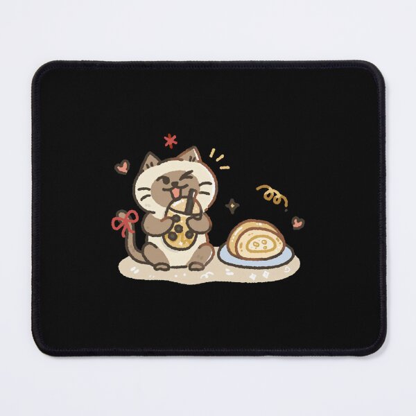 Item preview, Kawaii Cat Bubble Tea Cute Boba Drink Illustration designed and sold by Doublettaedrawe.