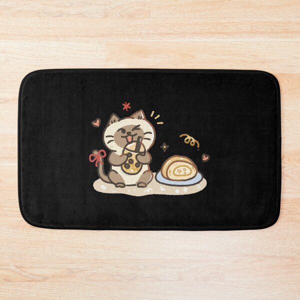 Item preview, Kawaii Cat Bubble Tea Cute Boba Drink Illustration designed and sold by Doublettaedrawe.
