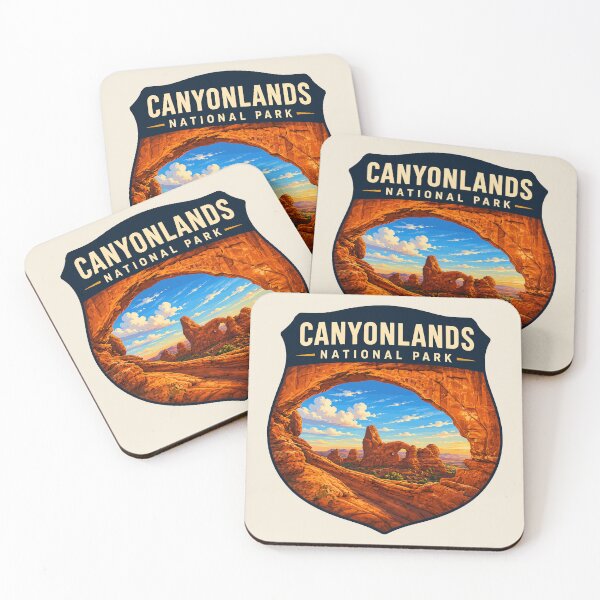 Item preview, Canyonlands National Park Moah Utah Retro Badge designed and sold by Gideon Emmerich.