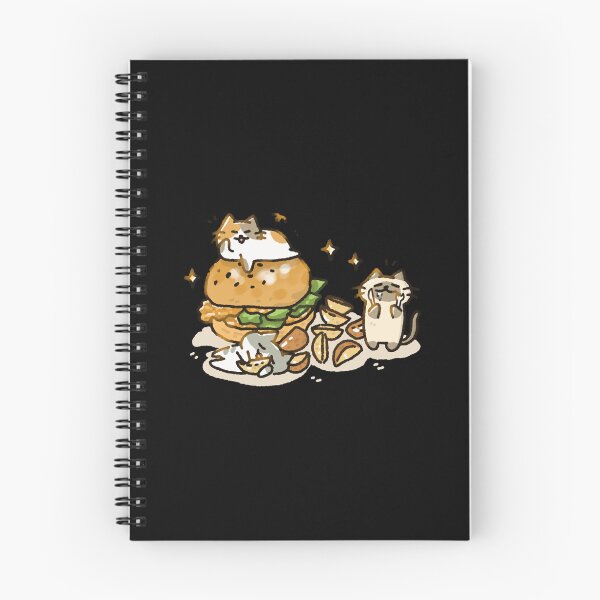Item preview, Kawaii Cat Burger Cute Fast Food Cartoon Design designed and sold by Doublettaedrawe.