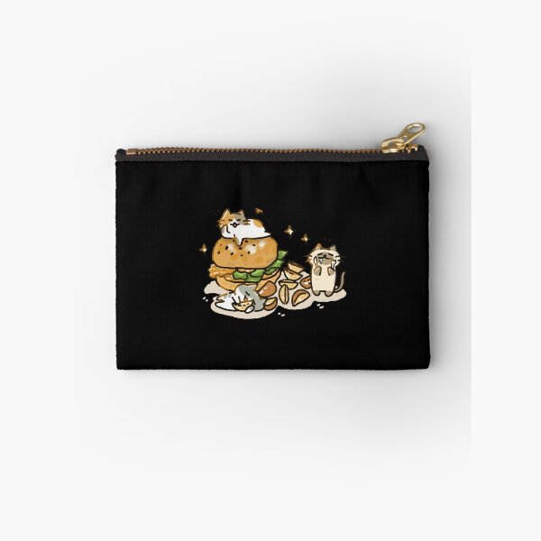 Item preview, Kawaii Cat Burger Cute Fast Food Cartoon Design designed and sold by Doublettaedrawe.