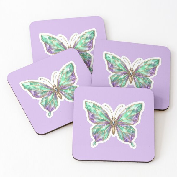 Item preview, Faceted Crystal Gemstone Butterfly Art designed and sold by Azurart2.