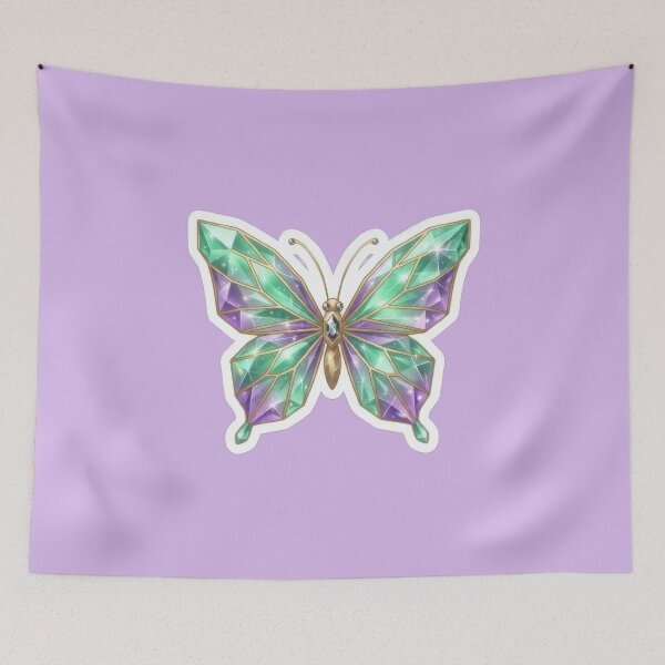 Item preview, Faceted Crystal Gemstone Butterfly Art designed and sold by Azurart2.