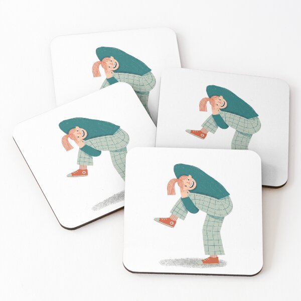 Item preview, Girl in a Beret Laughing Out Loud designed and sold by PurpleParlo.