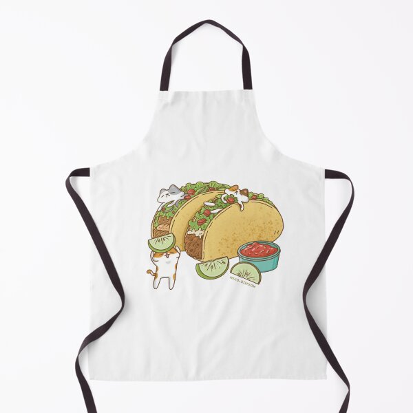 Item preview, Taco Cat Cute Kawaii Mexican Fast Food Illustration designed and sold by Nekoojimeo.
