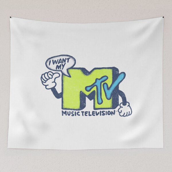Item preview, mtv i want my mtv cartoon arms logo designed and sold by lamaart95.