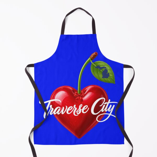 Item preview, Traverse City Cherry Heart | Original Michigan Artwork designed and sold by FreshWaterWares.