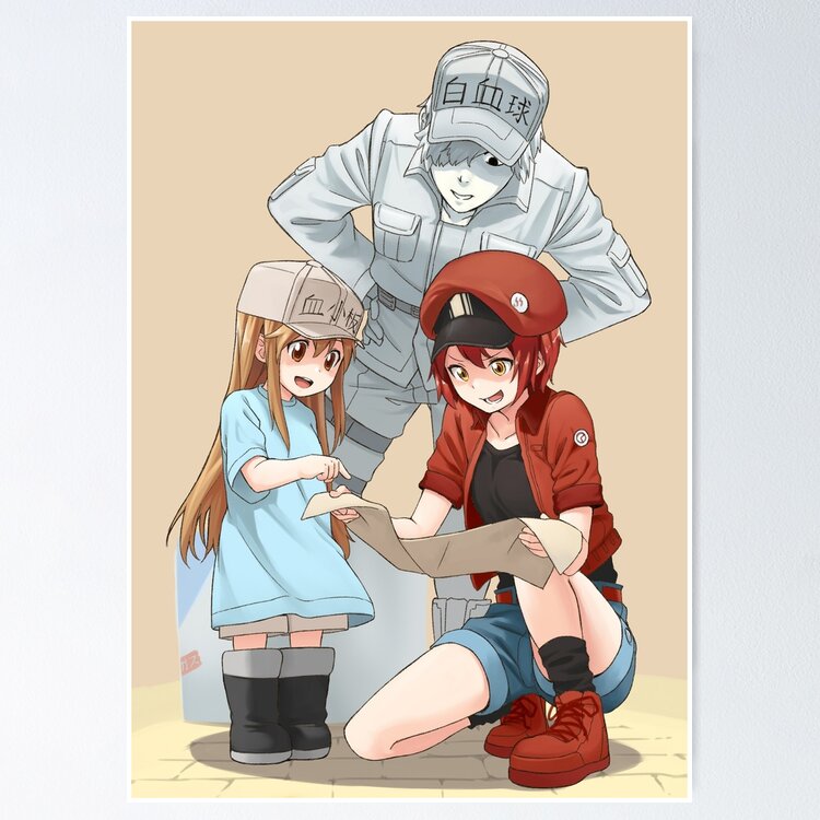 Platelet 1, Hataraku Saibou (Cells at Work) Magnet for Sale by Jake  Hunter